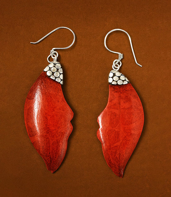 925 Silver Earrings – Leaf Drop