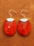 925 Silver Earrings – Oval Décor