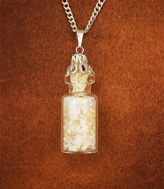 Bottled Gemstones Necklace - Opalite