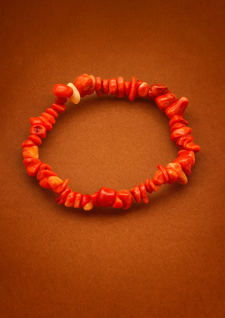 Coralite Stone Chipstone Bracelet – Natural Healing Design