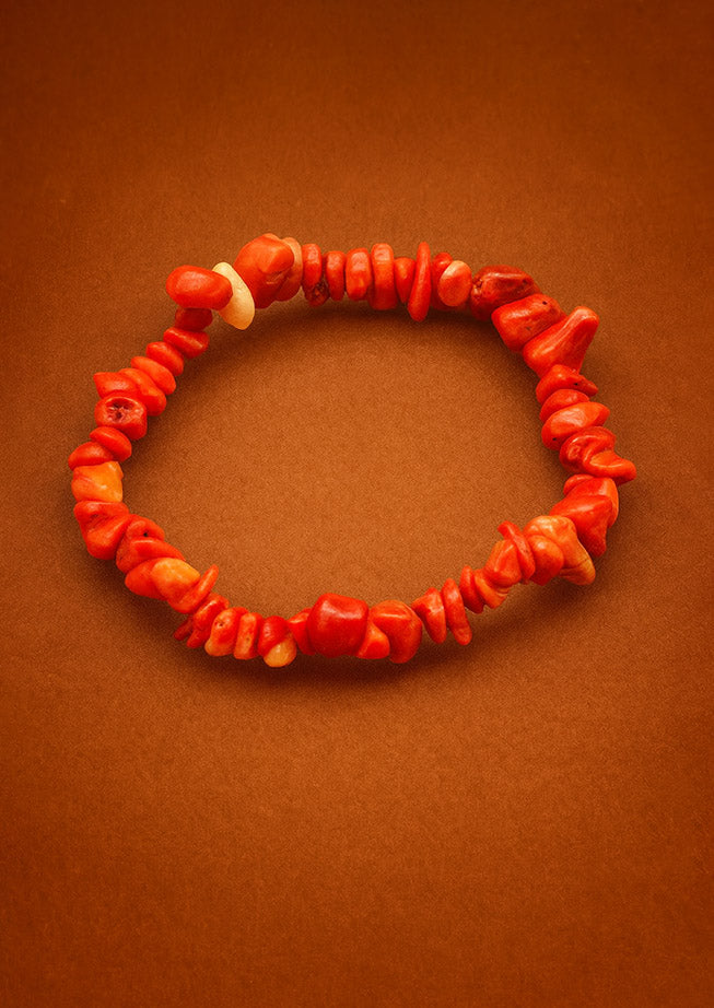 Coralite Stone Chipstone Bracelet – Natural Healing Design
