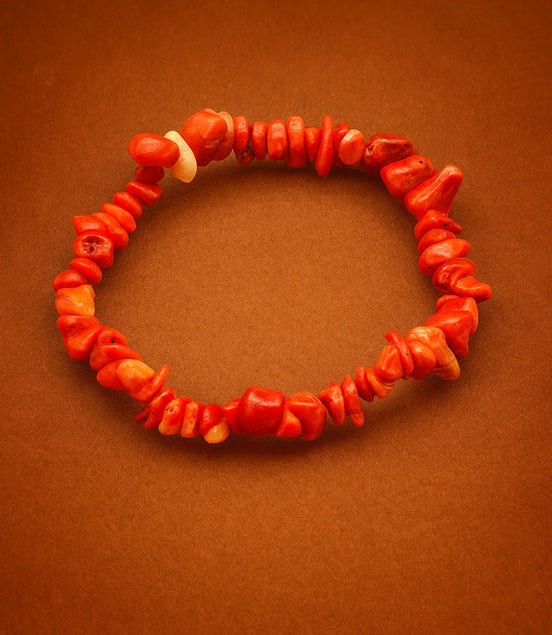 Coralite Stone Chipstone Bracelet – Natural Healing Design