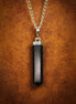 Gemstone Classic Point Pendant – Black Agate
