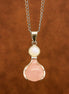 Gemstone Healing Hands Pendant – Rose Quartz