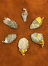 Gemstone Indian Jade Gold & Silver Plated Pendants – 6 Assorted