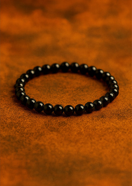 Gemstone Manifestation Bracelet – Black Agate Protection