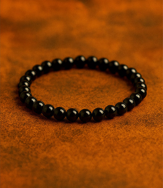 Gemstone Manifestation Bracelet – Black Agate Protection