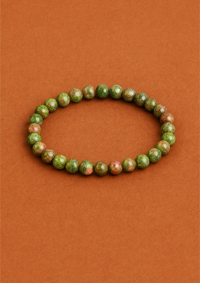 Gemstone Manifestation Bracelet – Green Jasper Growth