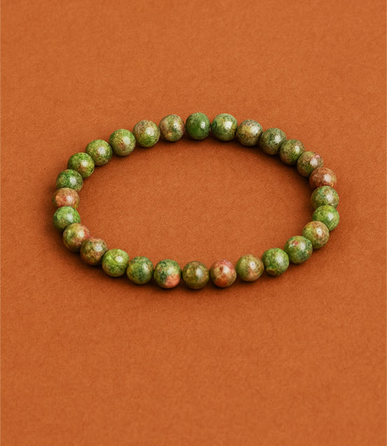 Gemstone Manifestation Bracelet – Green Jasper Growth