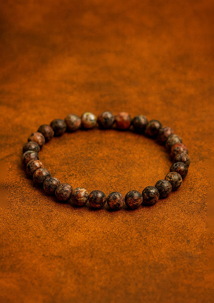 Gemstone Manifestation Bracelet – Leopard Skin Courage