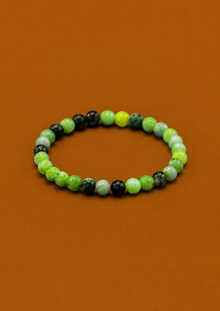 Gemstone Manifestation Bracelet – Olive Jade Healing