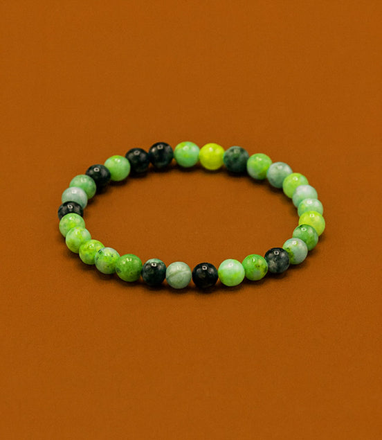 Gemstone Manifestation Bracelet – Olive Jade Healing