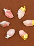 Gemstone Rose Quartz Gold & Silver Plated Pendants – 6 Assorted