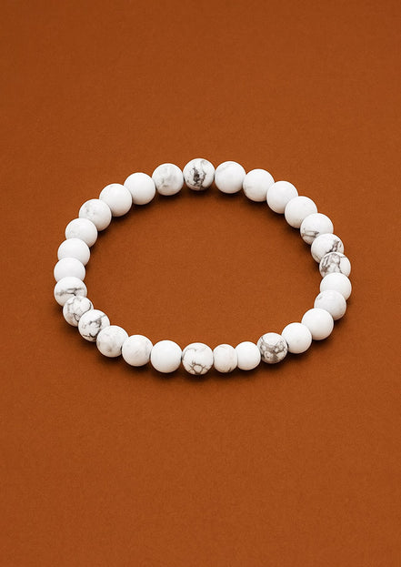 Gemstone Manifestation Bracelet – White Jasper Peace