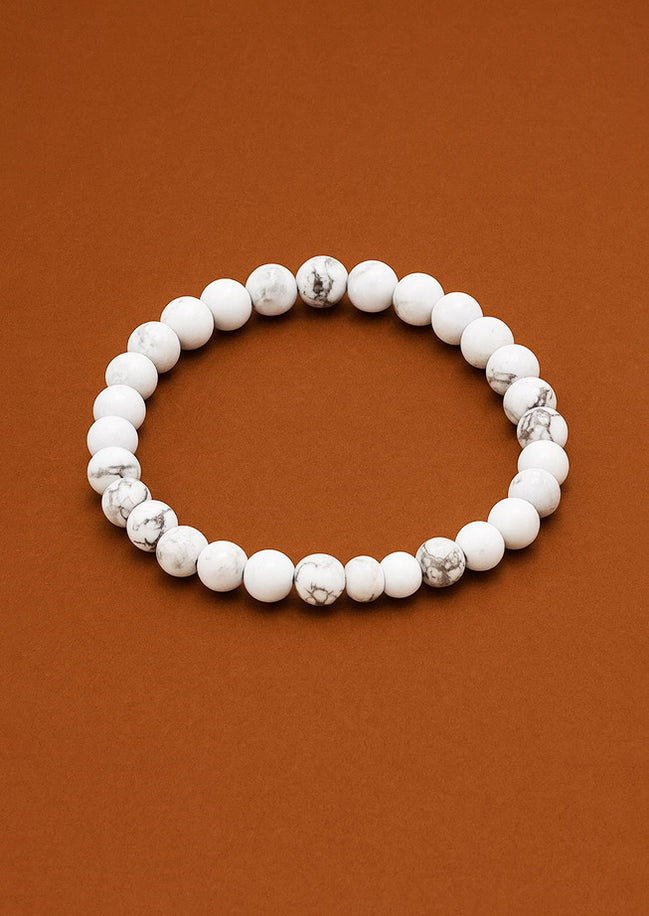 Gemstone Manifestation Bracelet – White Jasper Peace