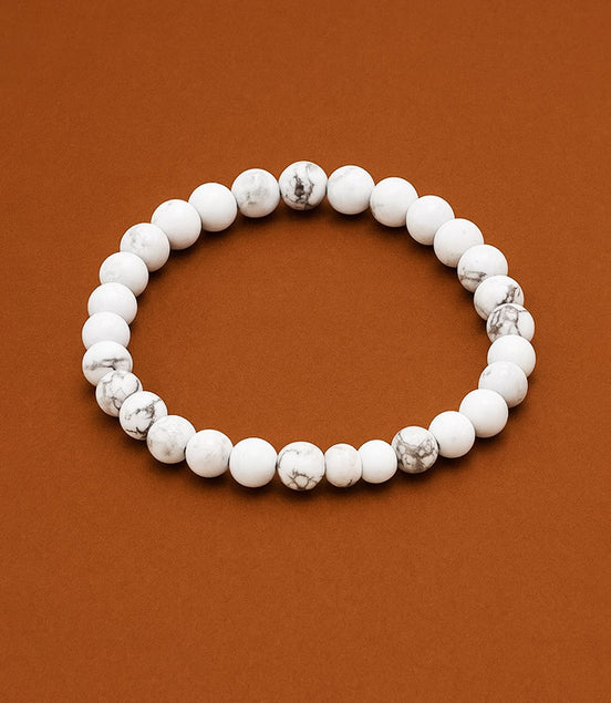 Gemstone Manifestation Bracelet – White Jasper Peace