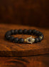 Gold Hamsa Lava Stone Gemstone Bracelet – Boho Jewelry
