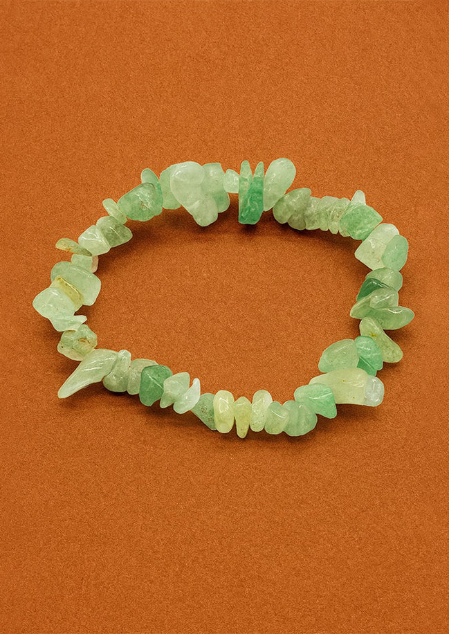 Green Aventurine Chipstone Bracelet – Luck & Prosperity