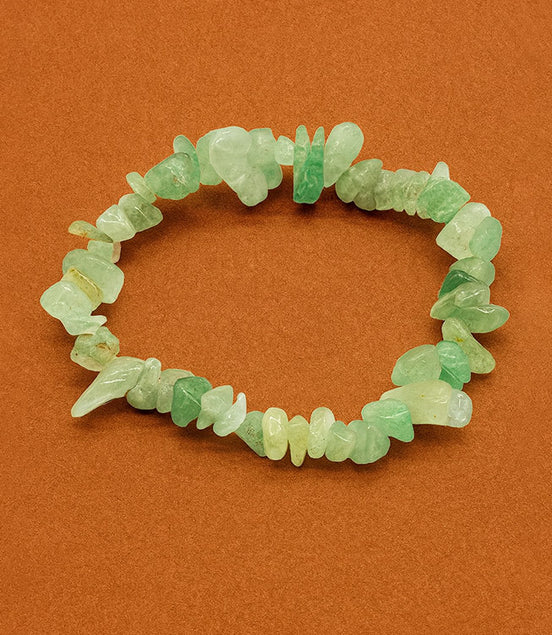 Green Aventurine Chipstone Bracelet – Luck & Prosperity