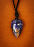 Laced Gemstone Teardrop Pendant Necklace – Sodalite