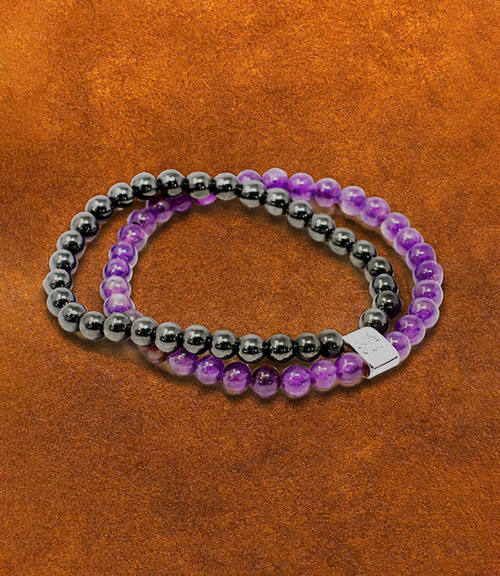 Magnetic Gemstone Bracelet – Amethyst