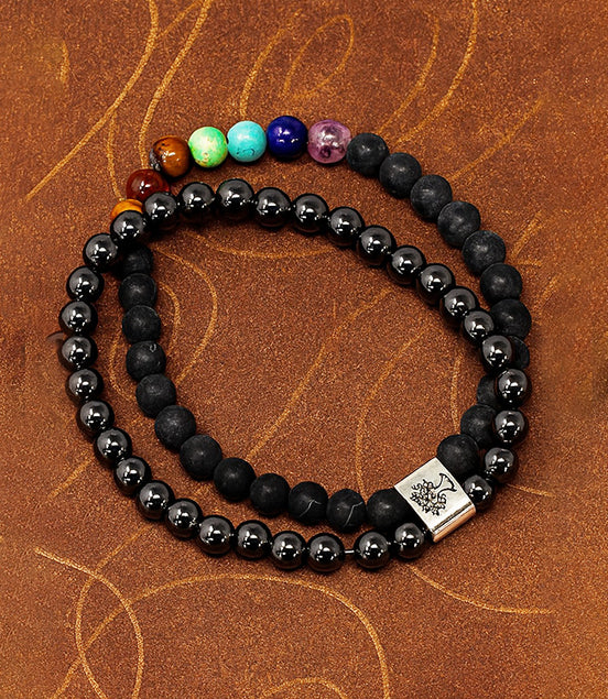 Magnetic Gemstone Bracelet – Black Stone Chakra