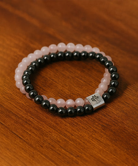 Magnetic Gemstone Bracelet – Rose Quartz