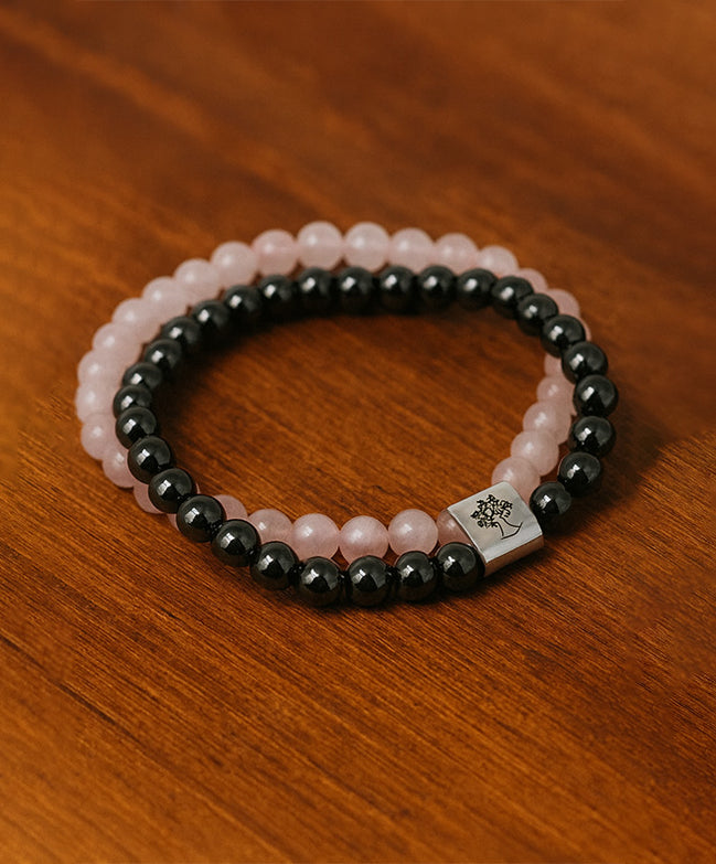 Magnetic Gemstone Bracelet – Rose Quartz