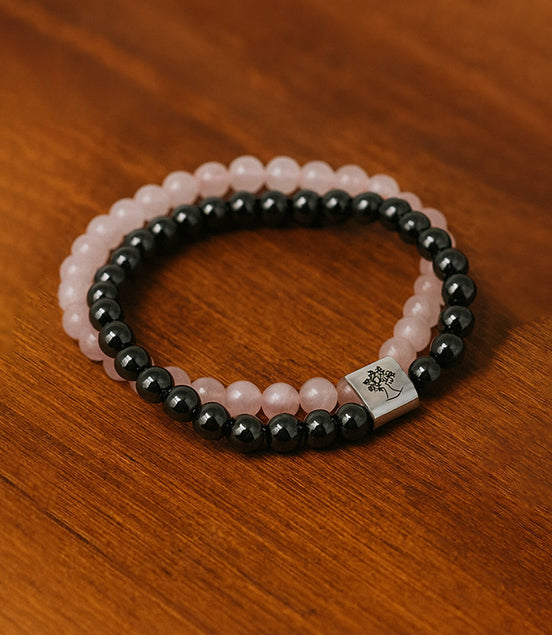 Magnetic Gemstone Bracelet – Rose Quartz
