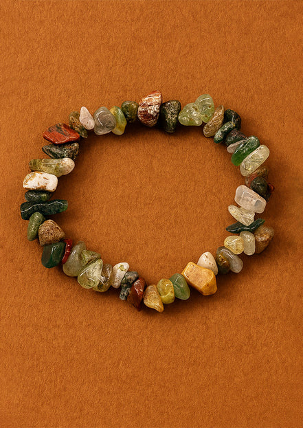Moss Agate Chipstone Bracelet – Natural Healing Stone