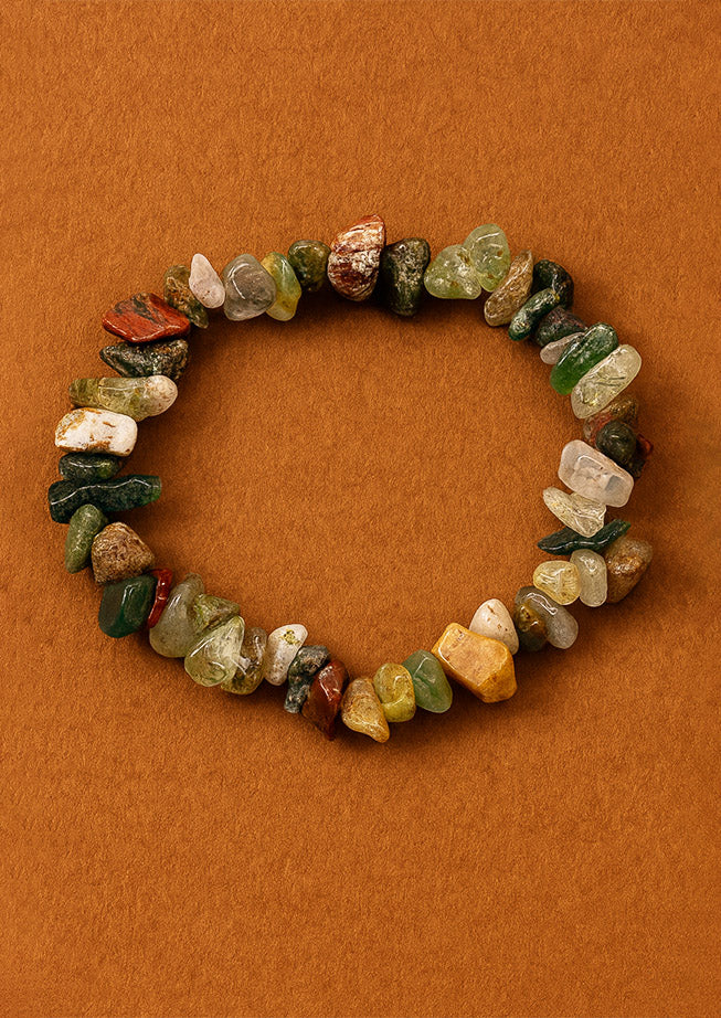 Moss Agate Chipstone Bracelet – Natural Healing Stone