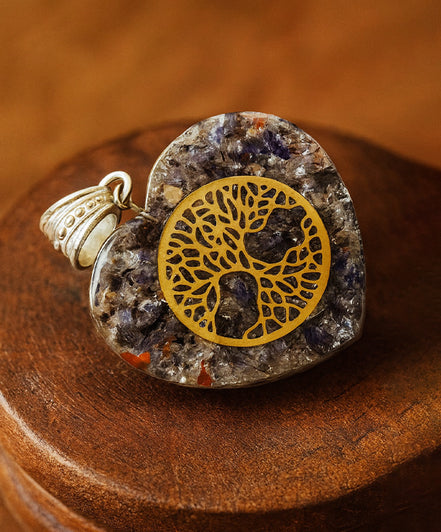 Orgonite Power Pendant - Heart Tree of Life