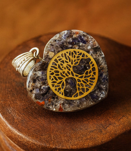 Orgonite Power Pendant - Heart Tree of Life