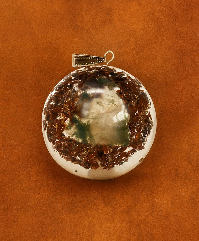 Orgonite Power Pendant - Power Block in Dome