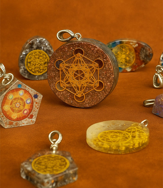 Orgonite Power Pendant – Greenstone Mandala