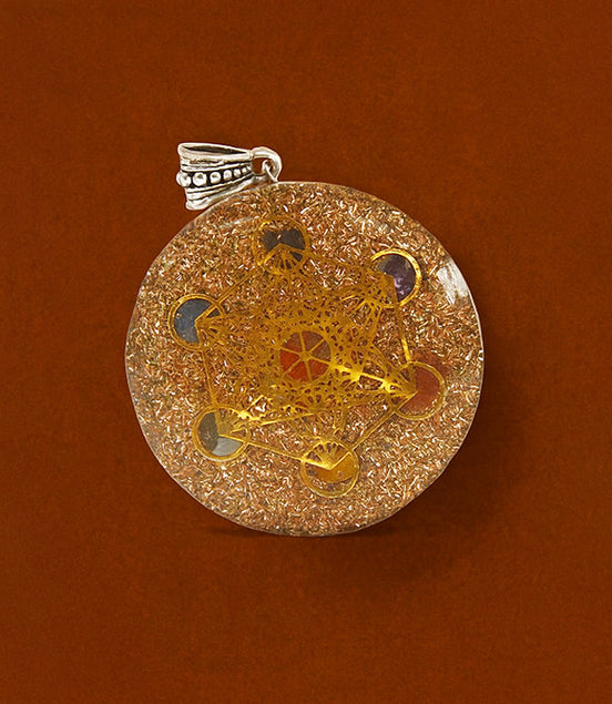 Orgonite Power Pendant – Multi Power Chakra – Lrg