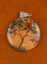 Orgonite Power Pendant – Round Amethyst Tree (Mix)