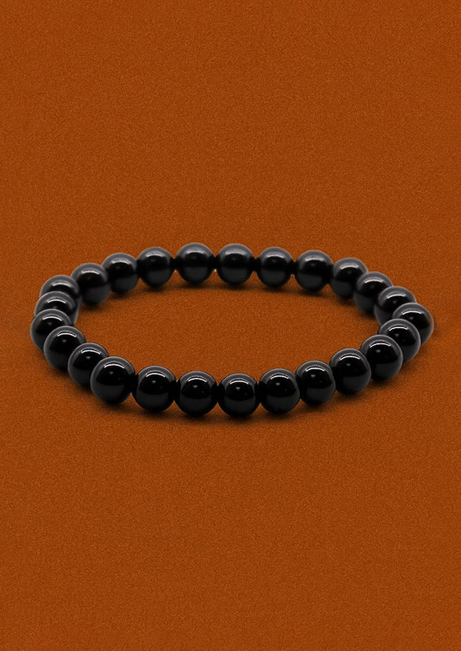 Power Bracelet – Black Agate Natural Gemstone