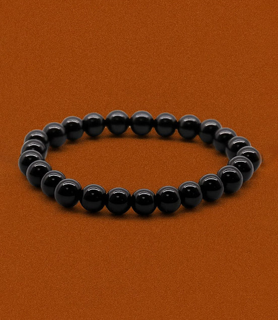 Power Bracelet – Black Agate Natural Gemstone