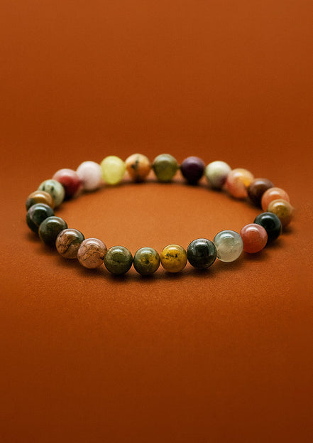 Power Bracelet – Moss Agate Natural Gemstone