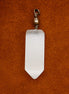 Selenite Obelisk Pendant – Sterling Silver Necklace Handmade