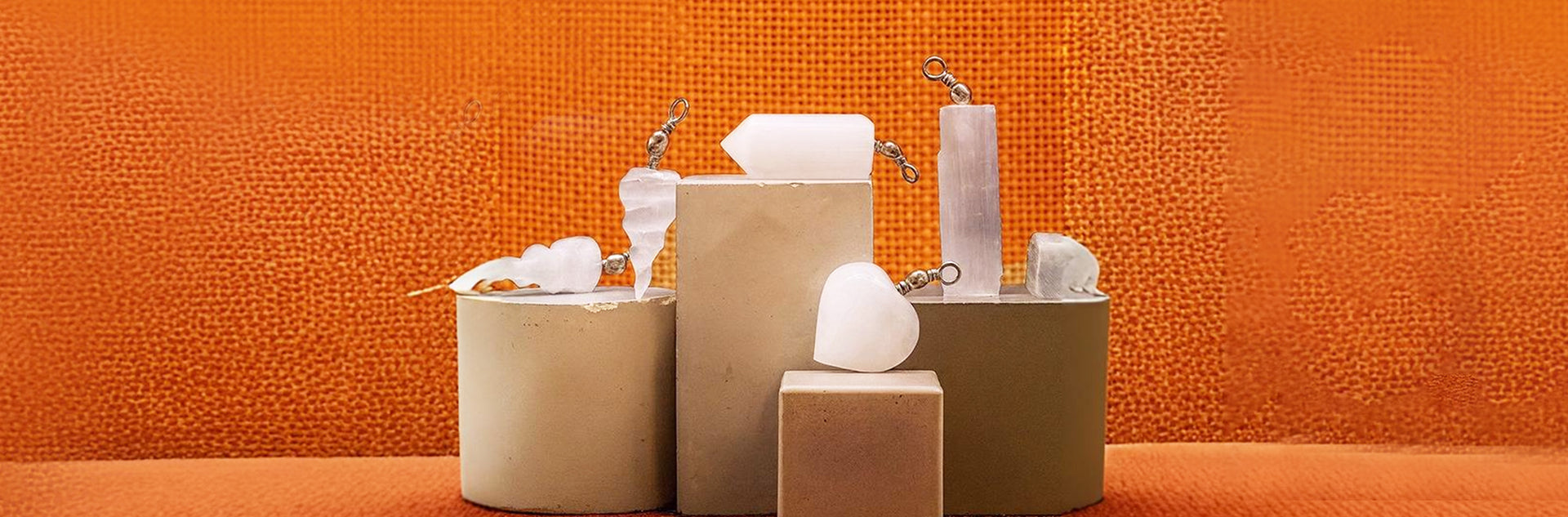 Selenite Pendants 