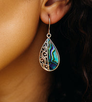 Shell & Silver Earrings mobile