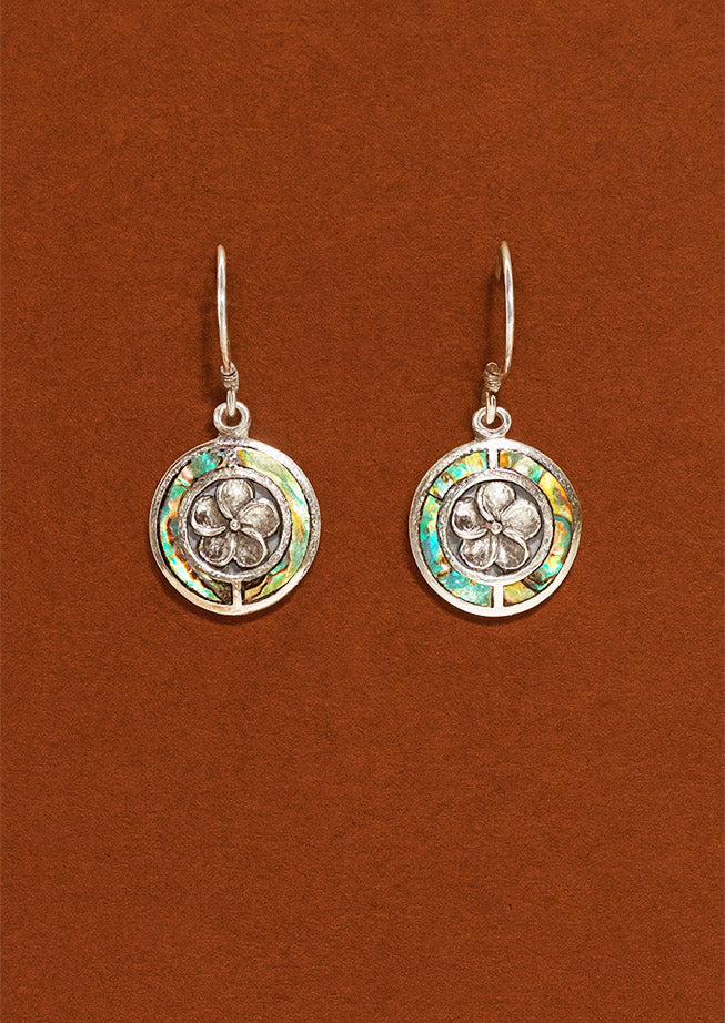 Silver Earrings for Women – Frangipani Abalone