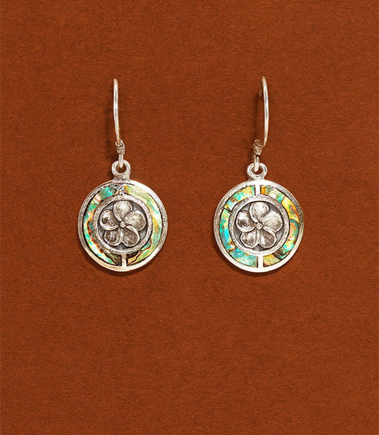 Silver Earrings for Women – Frangipani Abalone