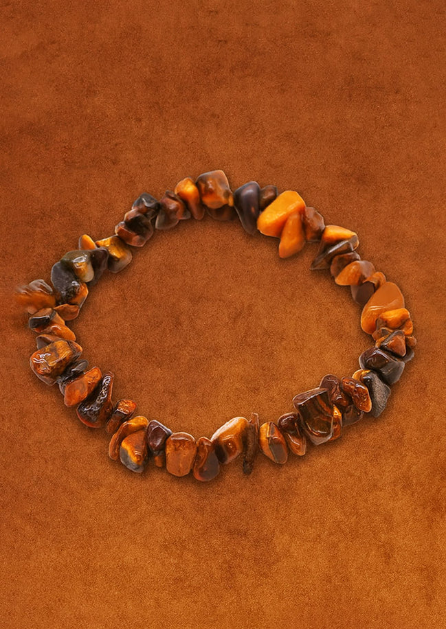 Tiger Eye Chipstone Bracelet – Protective Natural Stone
