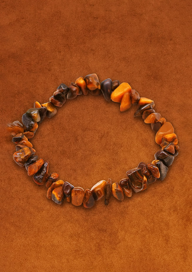 Tiger Eye Chipstone Bracelet – Protective Natural Stone
