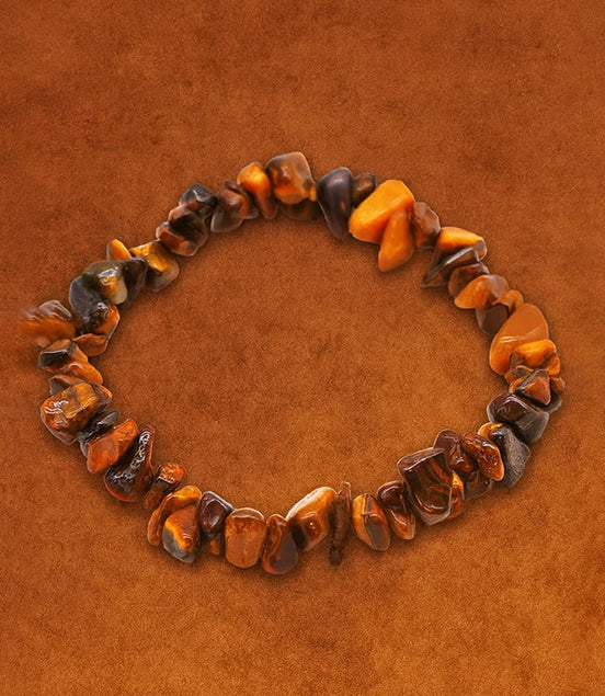 Tiger Eye Chipstone Bracelet – Protective Natural Stone