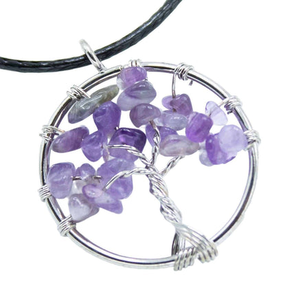 Tree of Life Pendant - Amethyst