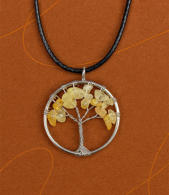 Tree of Life Pendant - Carnelian